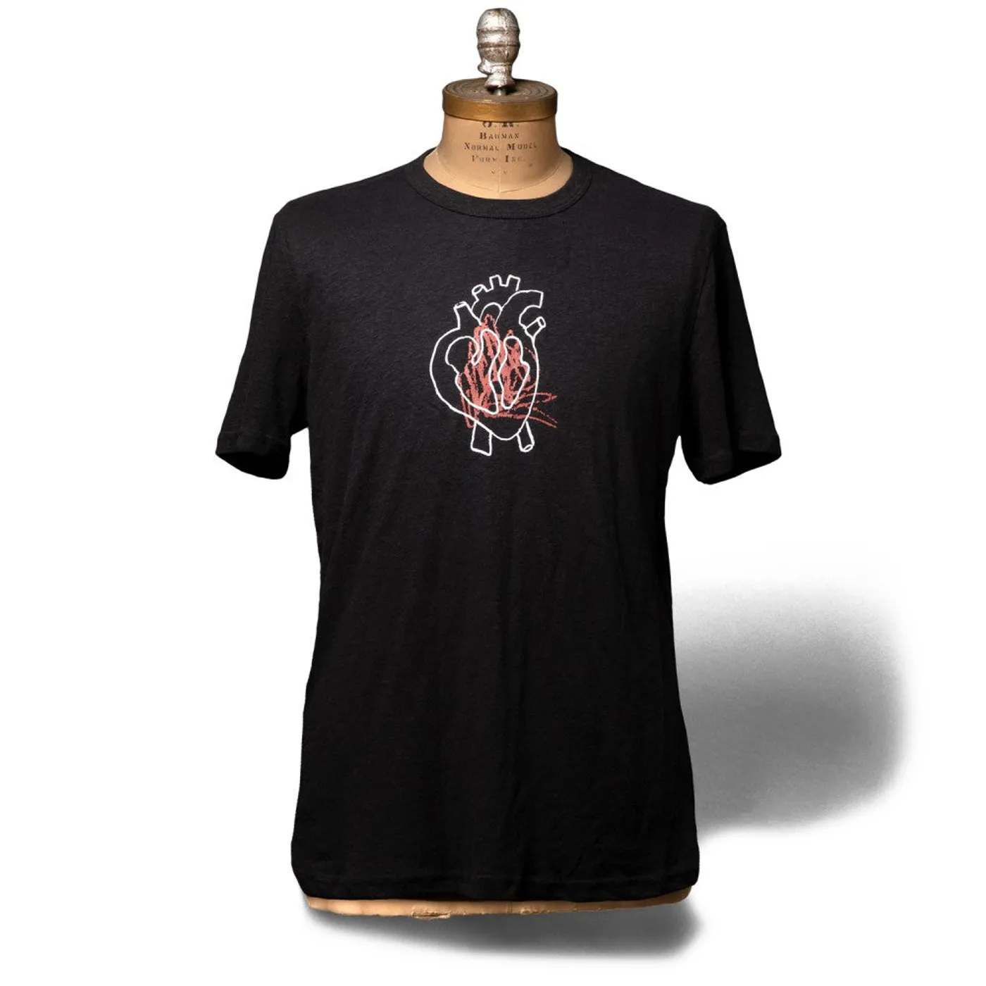Neil Young Soft Organic Heart Solo Men's Black T-Shirt