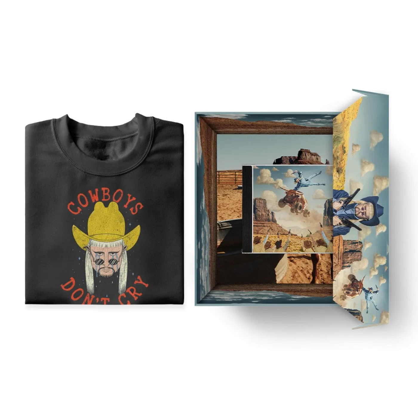 Oliver Tree Cowboys Don’t Cry T-Shirt + CD Box Set