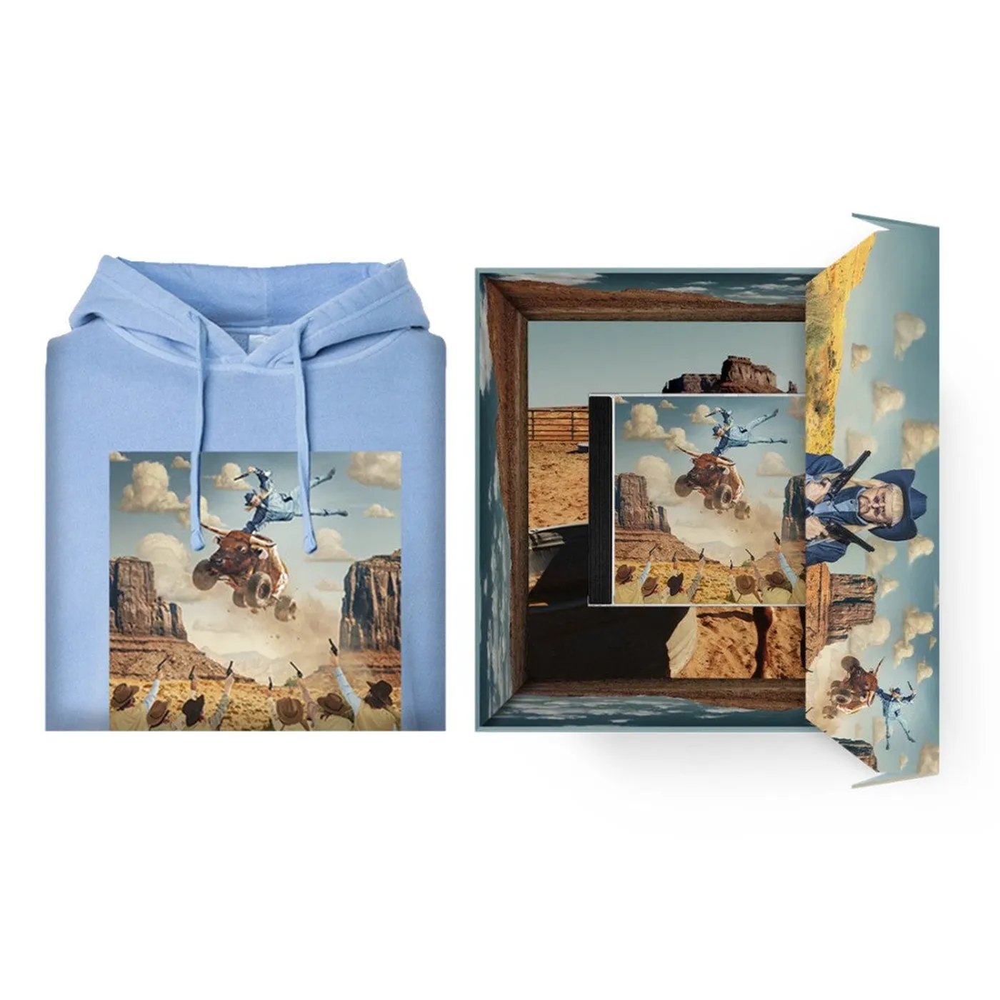 Oliver Tree Album Cover Hoodie + CD Box Set