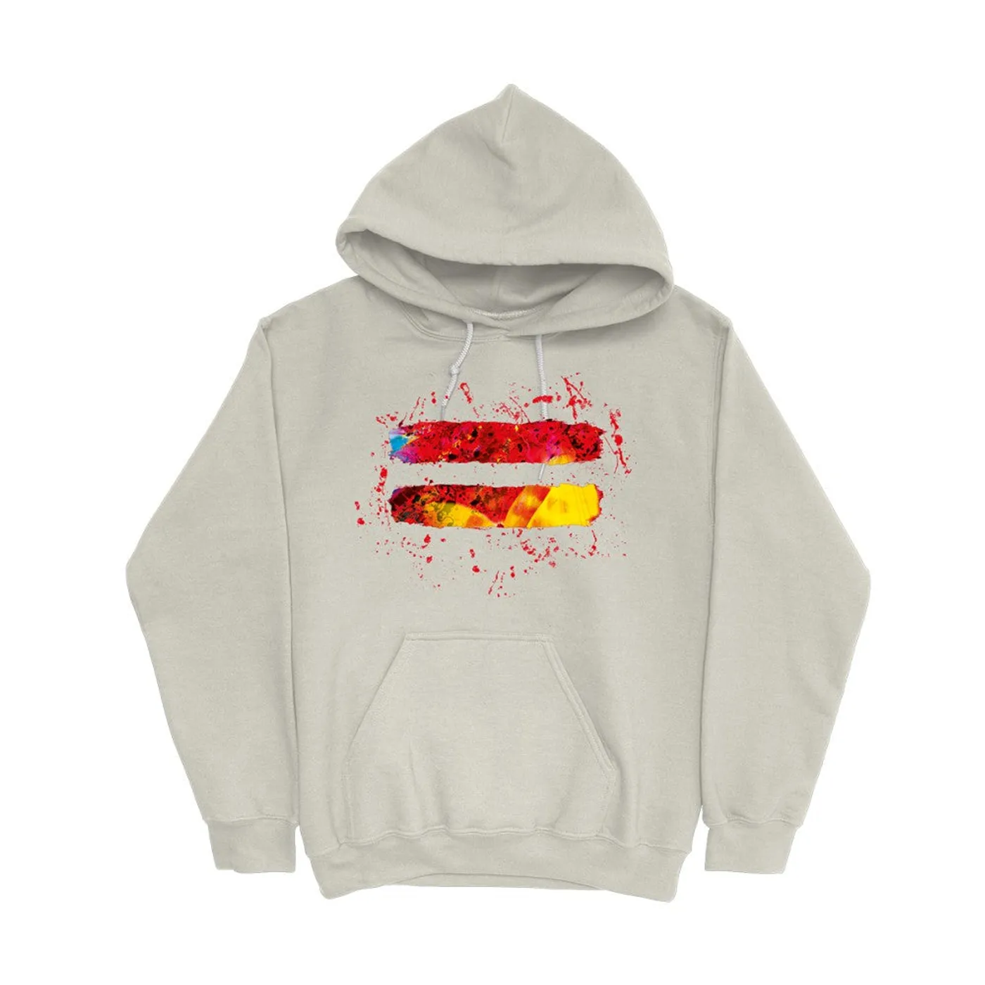 Ed Sheeran '=' Splatter Hoodie Sand