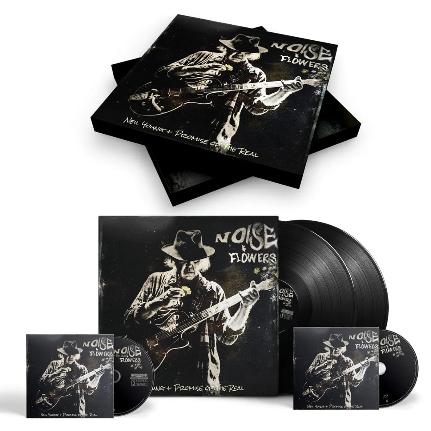 Neil Young Noise & Flowers Deluxe Edition Box Set (LP, CD, Bluray)