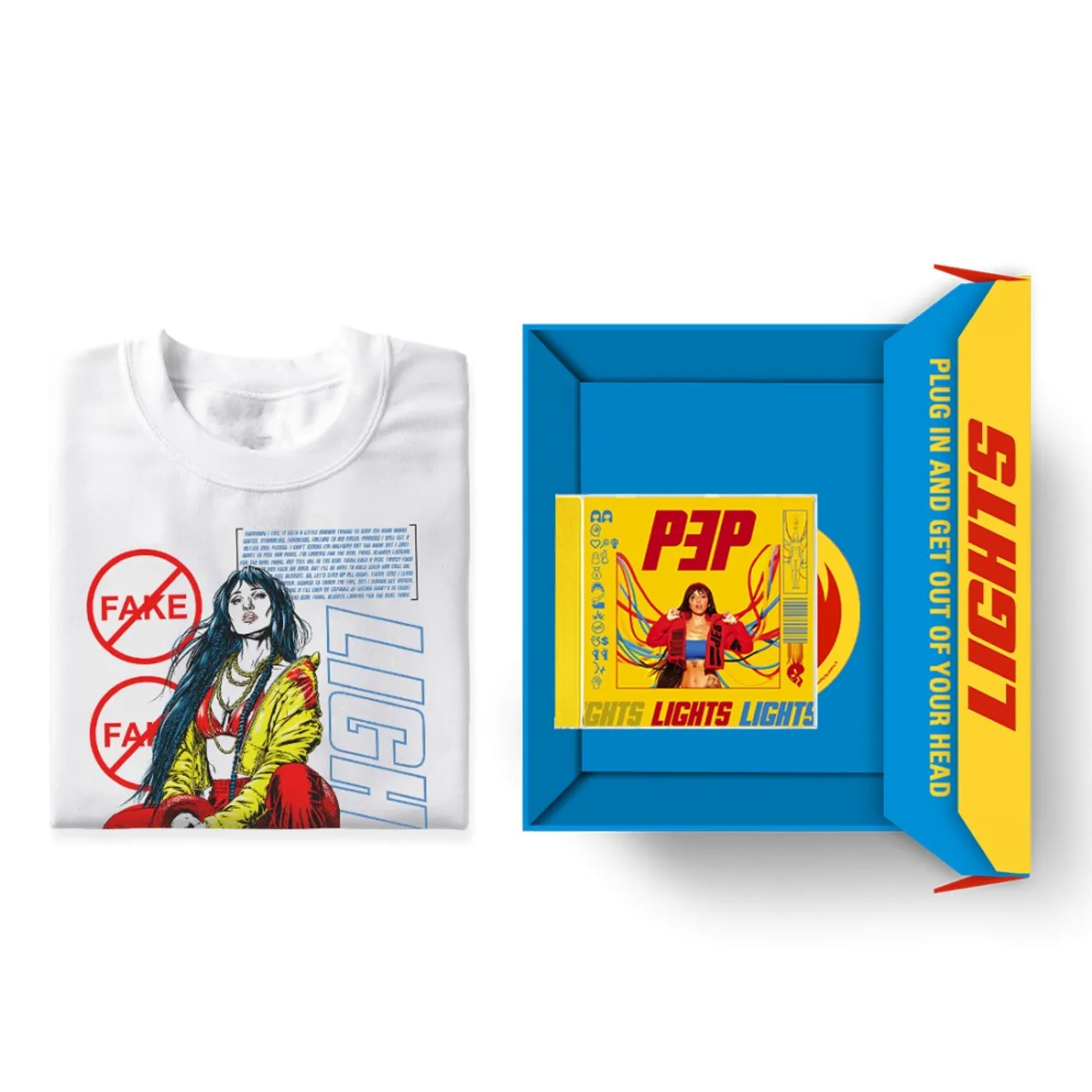 Lights Real Thing T-shirt + CD Box Set