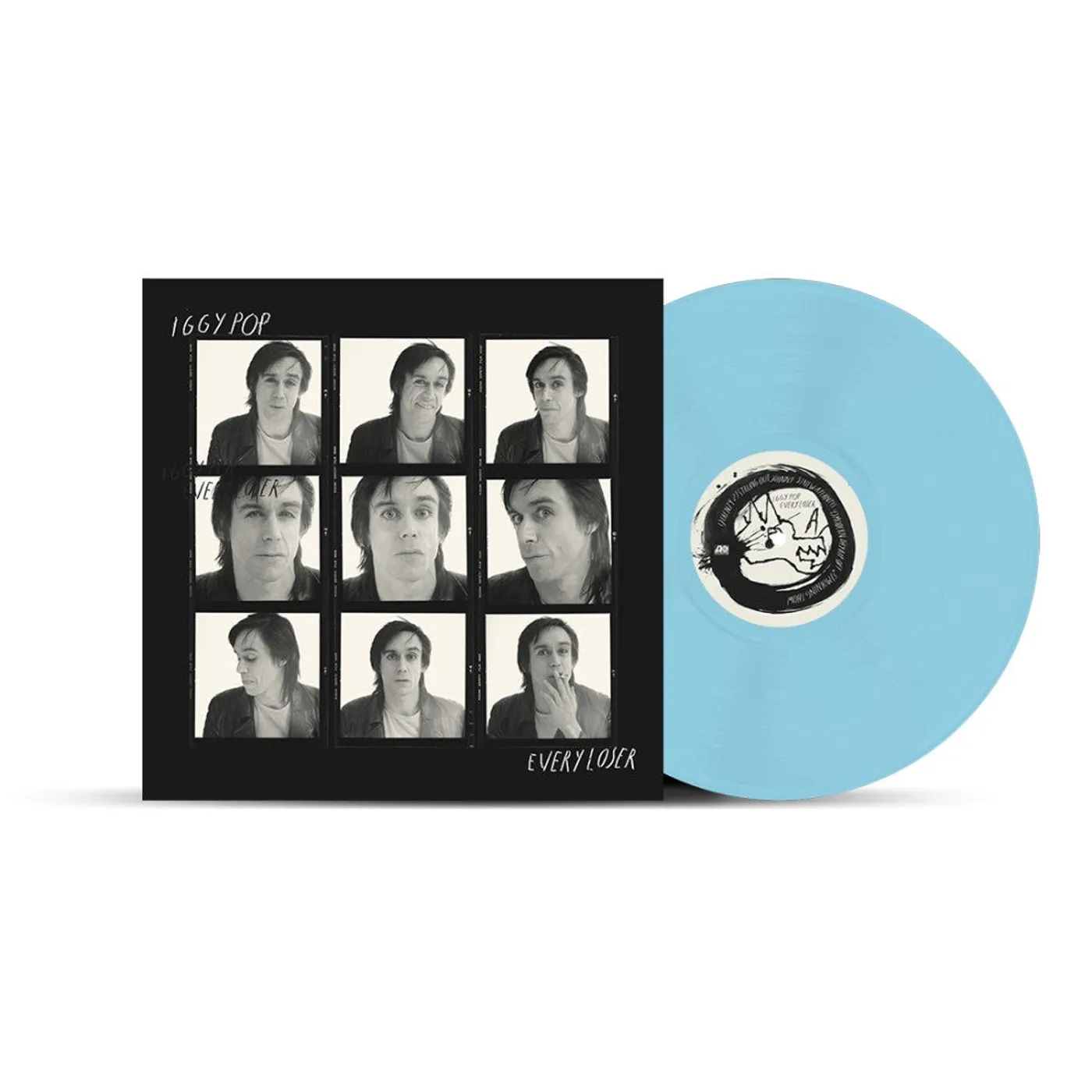 Iggy Pop EVERY LOSER Mick Rock Album Cover Sky Blue Vinyl