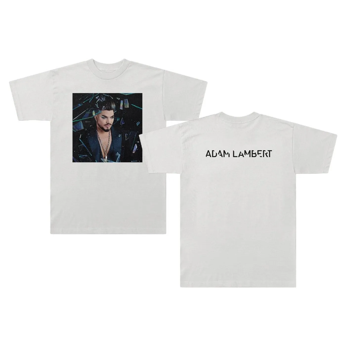 Adam Lambert High Drama Photo T-Shirt White