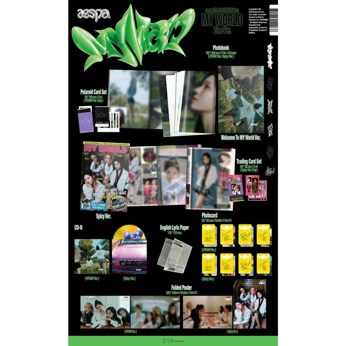 aespa MY WORLD (3RD MINI ALBUM/ZINE VERSION) CD