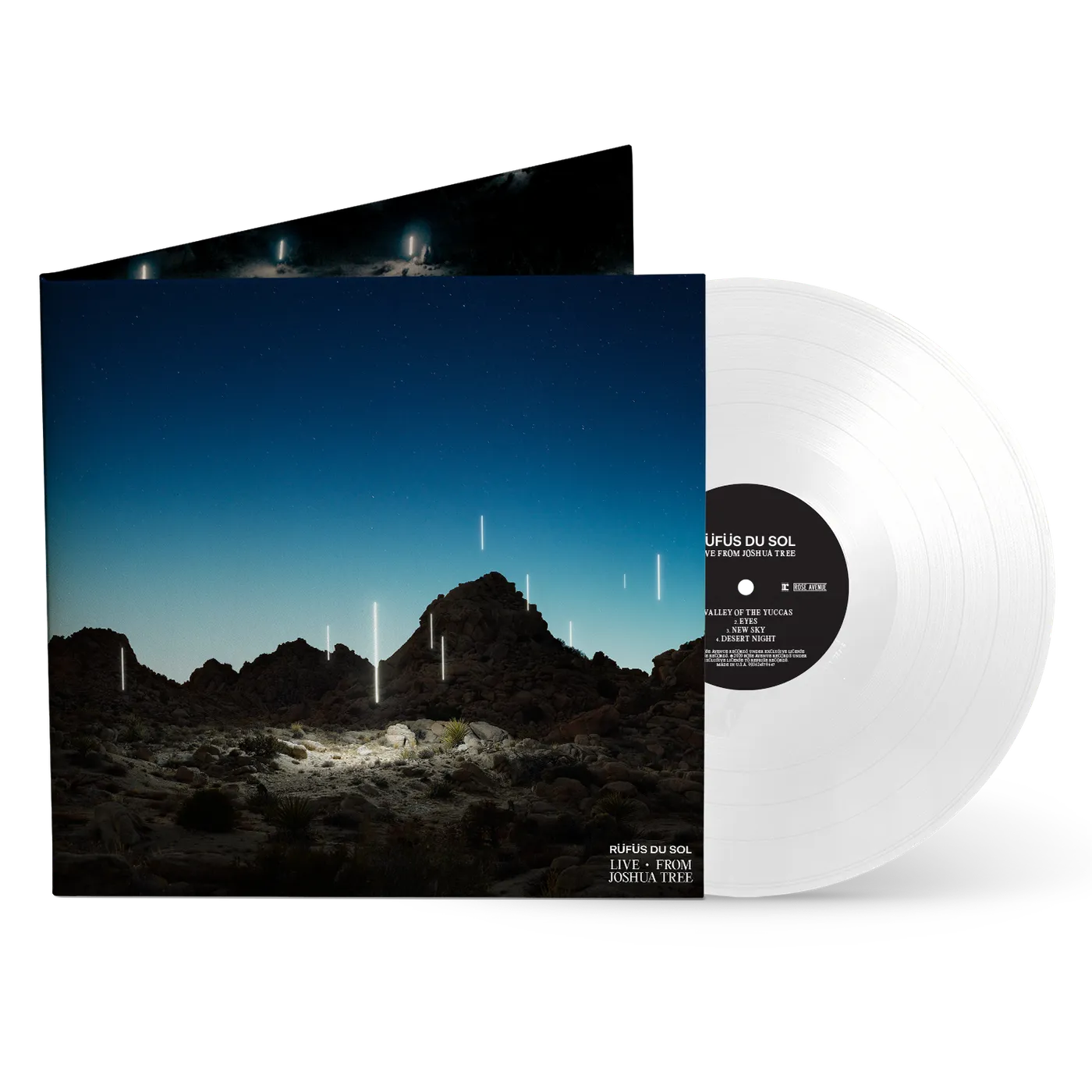 RÜFÜS DU SOL Live from Joshua Tree Spotify Fans First White Vinyl LP