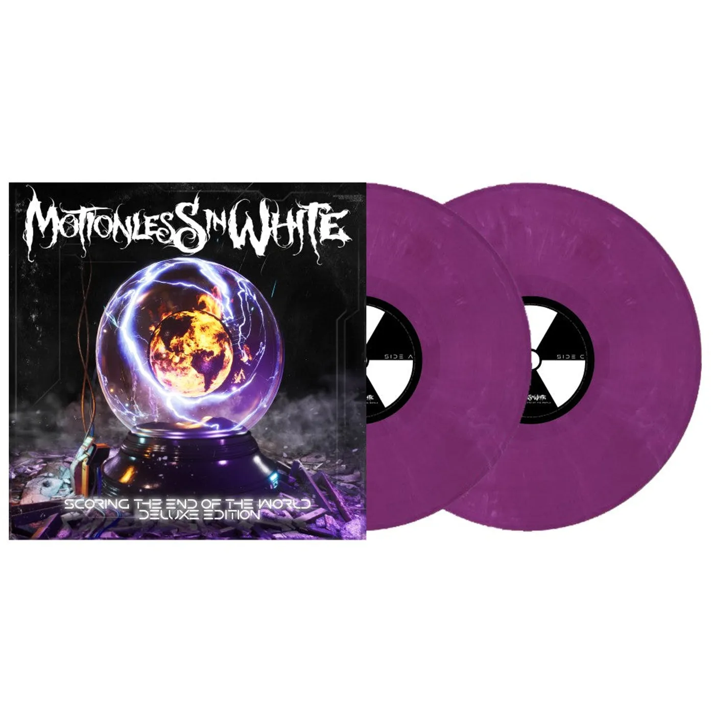 Motionless In White Scoring The End Of The World (Deluxe) Alternate Cover + Orchid & White Marble Vinyl