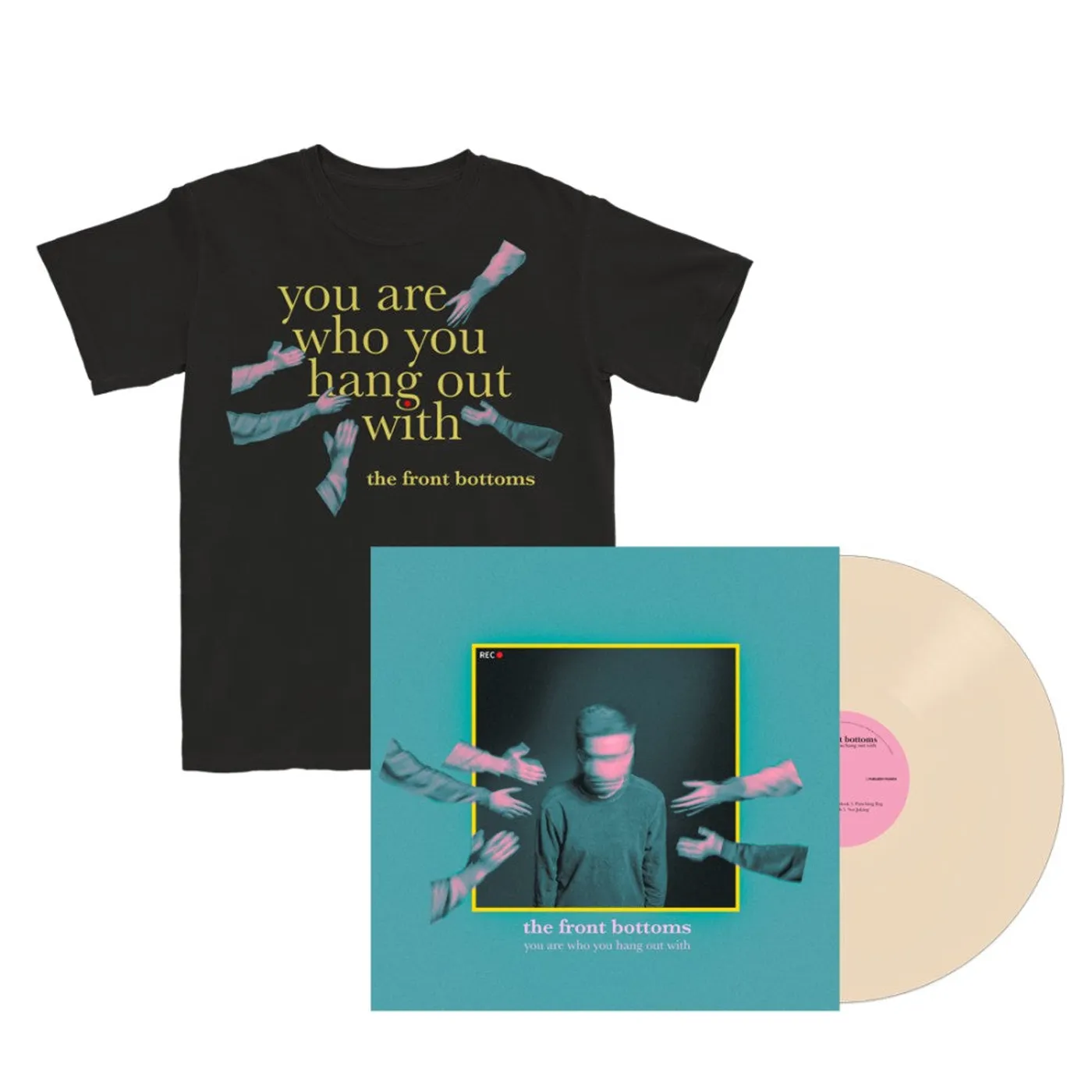 The Front Bottoms You Are Who You Hang Out With Vinyl and T-Shirt FAN PACK