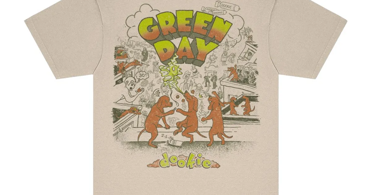 Green Day Dookie Dog Dance T-Shirt Green Day Dookie Dog Dance T-Shirt