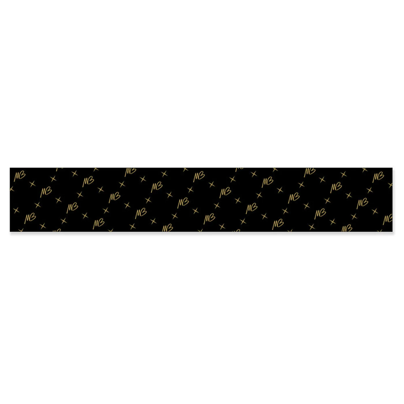 Michael Bublé Initials Black and Gold Woven Scarf