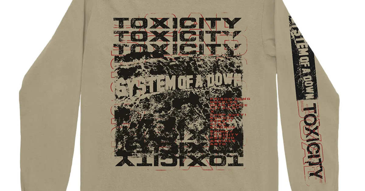SYSTEM OF A DOWN Tシャツ TOXICITY 00s Mサイズ System Of A Down - “Toxicity” - 2001 Gray Shirt - M - Smart