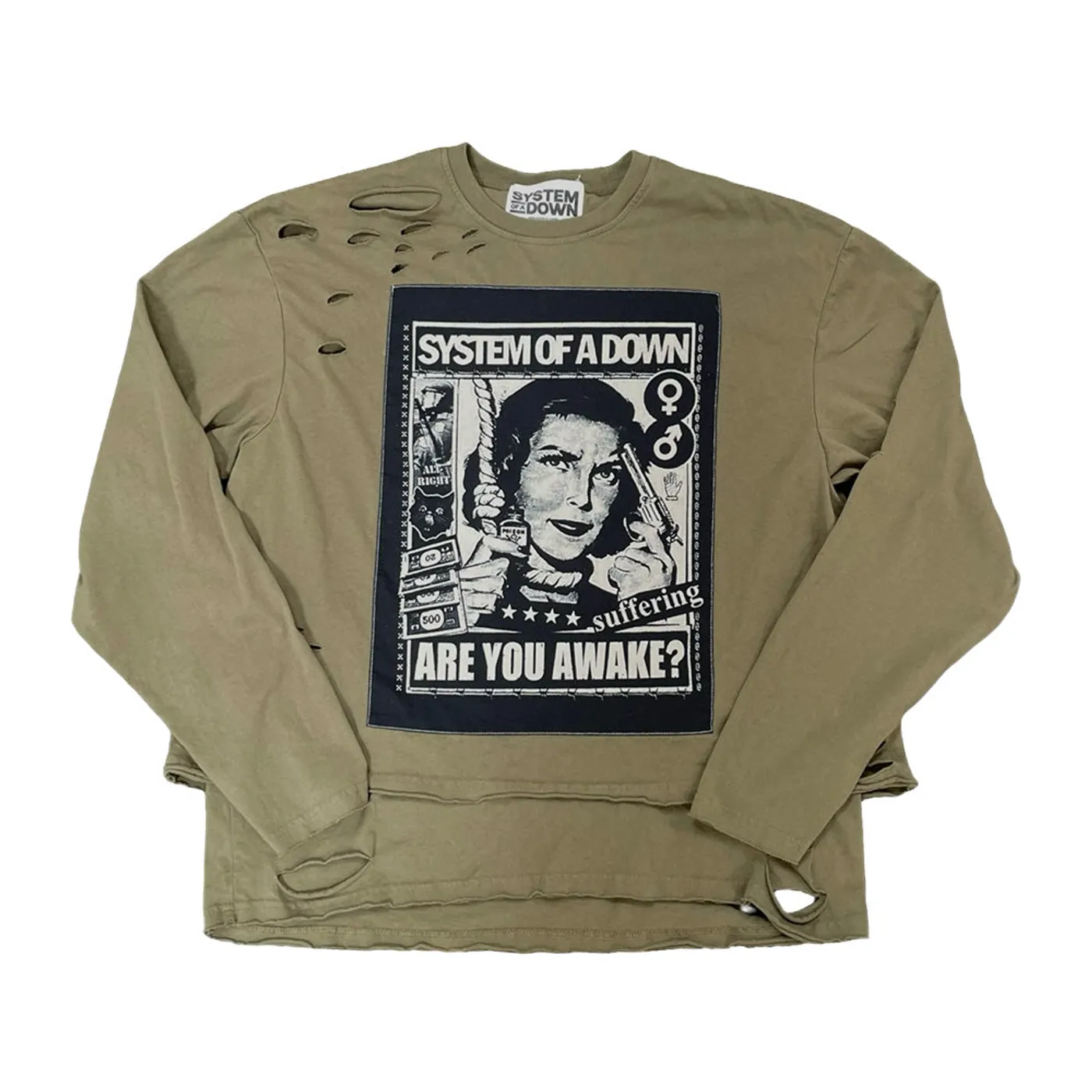 System Of A Down Awake Distressed Long Sleeve