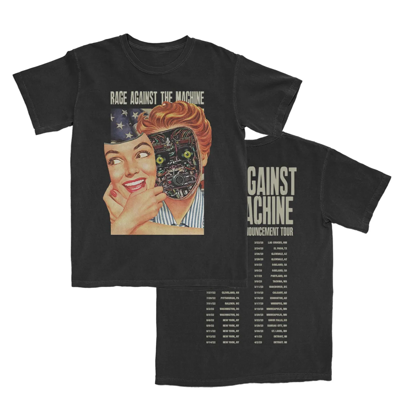 Rage Against The Machine Behind The Scene Machine Tour T-Shirt