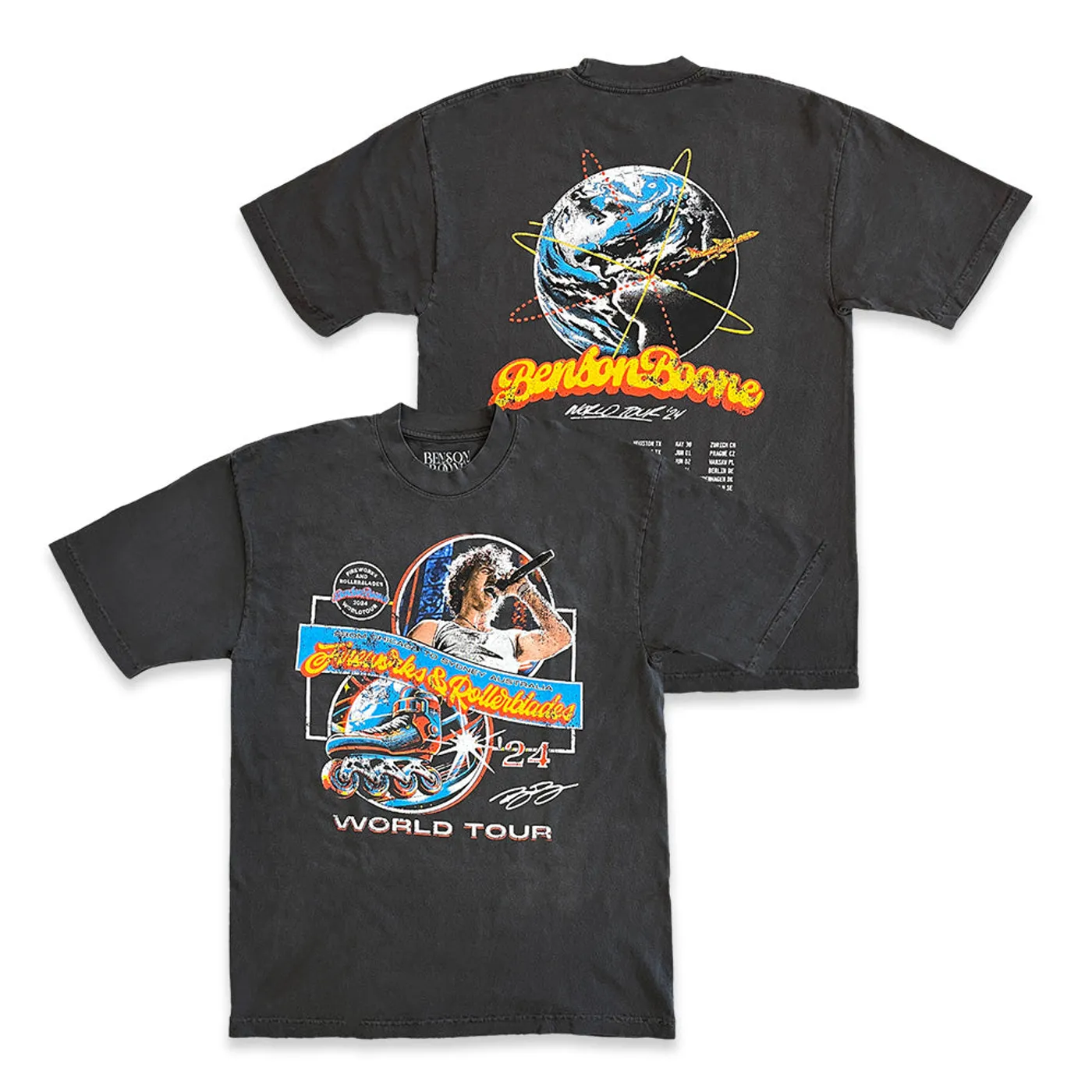 Benson Boone Fireworks & Rollerblades Tour Tee