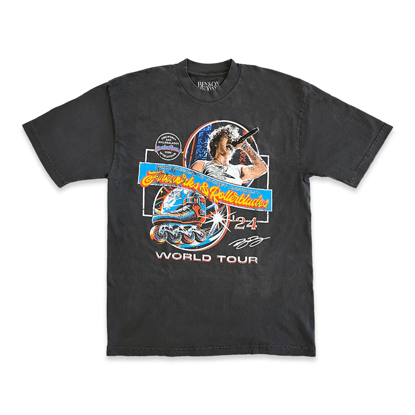 Benson Boone Fireworks & Rollerblades Tour Tee
