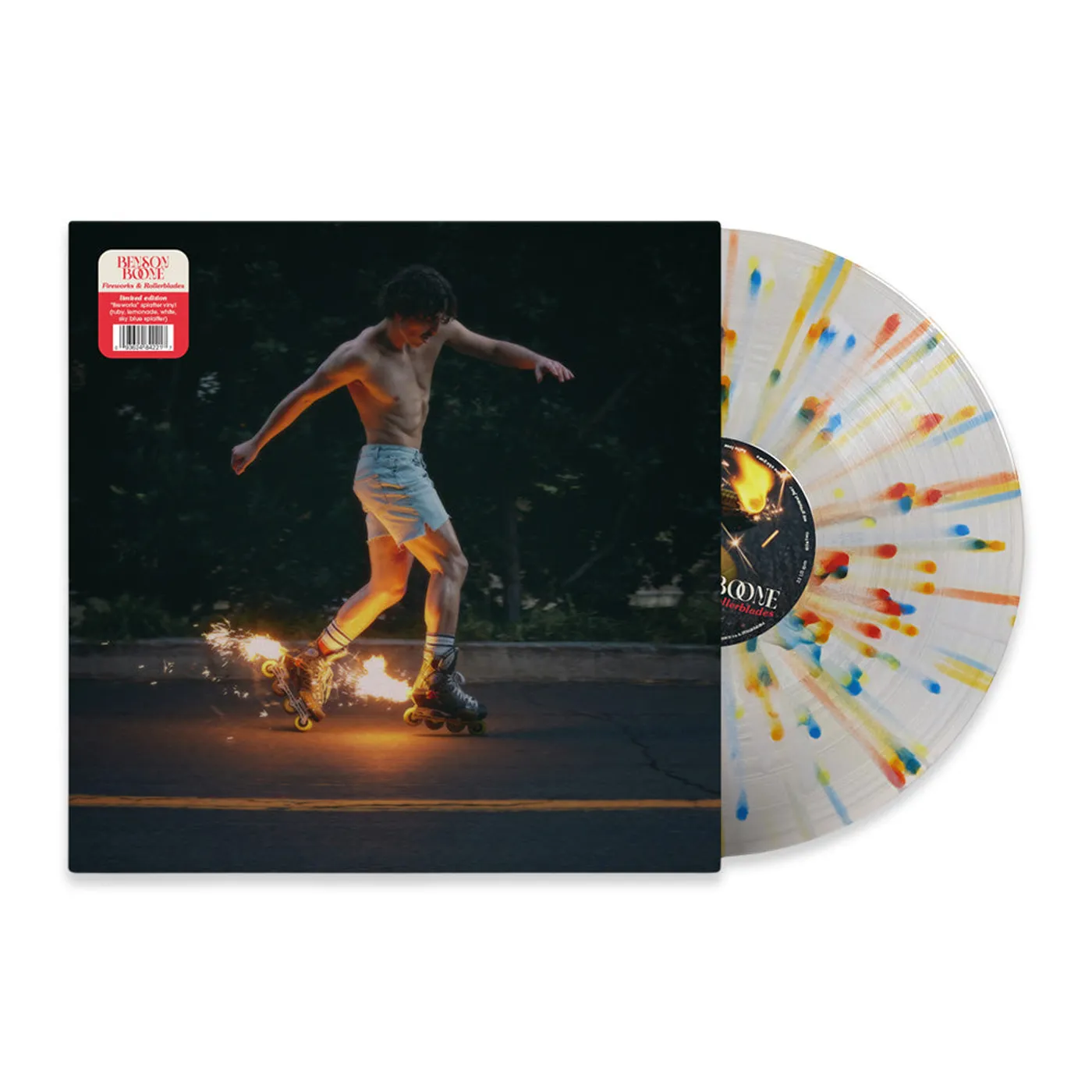 Benson Boone Fireworks & Rollerblades - Store Exclusive Firework Splatter vinyl