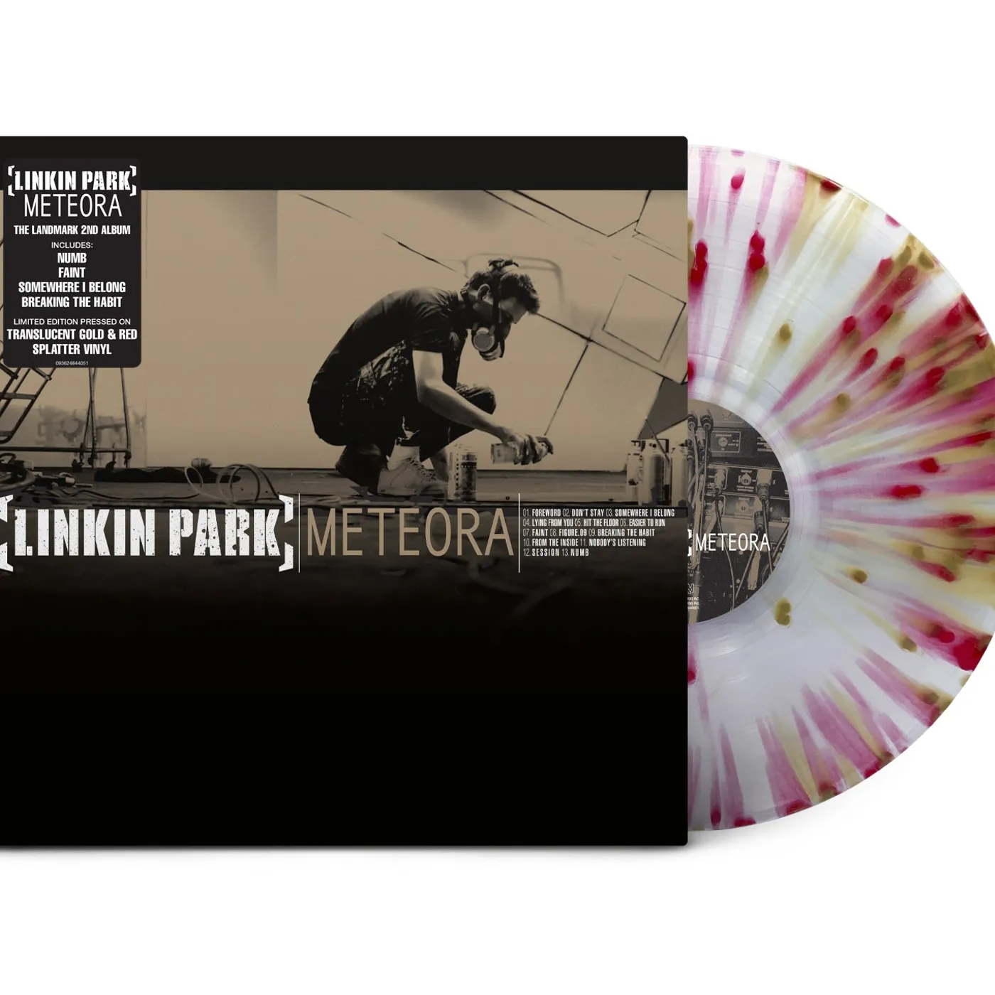 Linkin Park Meteora (Translucent Gold and Red Splatter) LP (Vinyl)