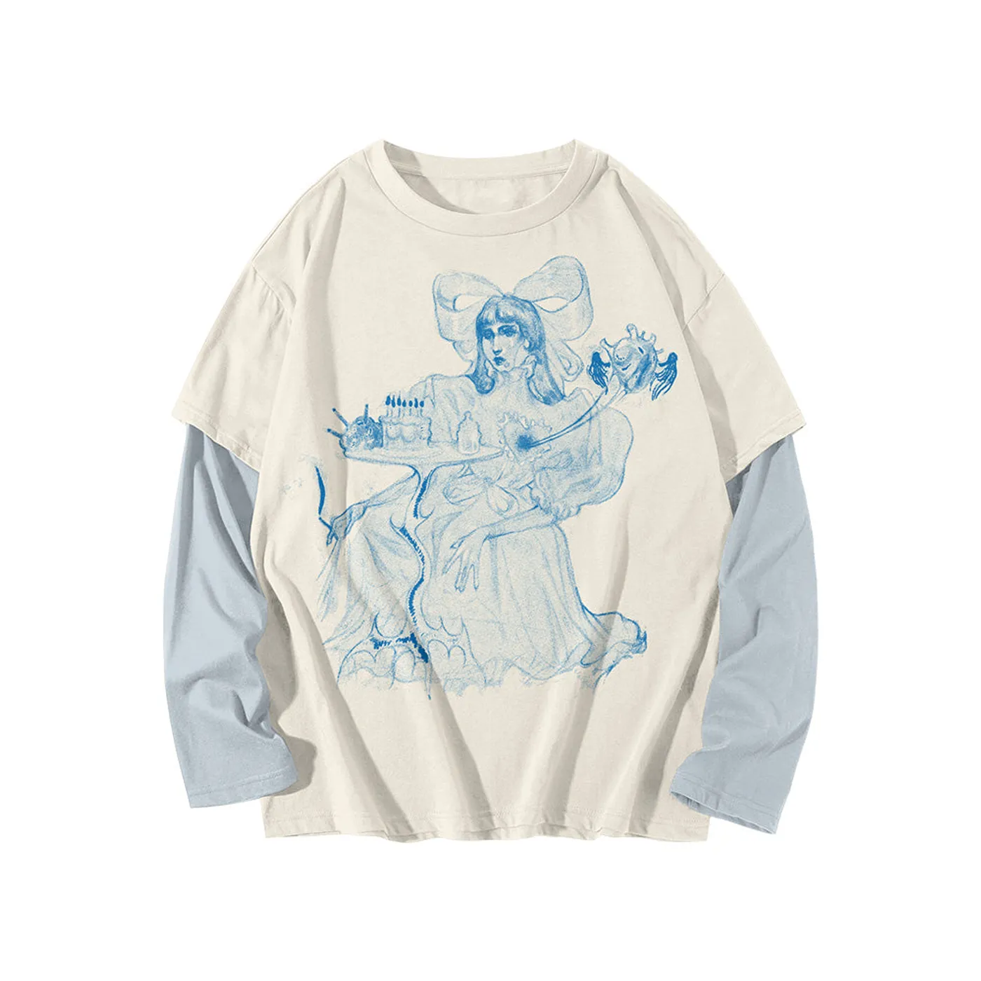 Melanie Martinez Cake 2 in 1 Long Sleeve T-Shirt