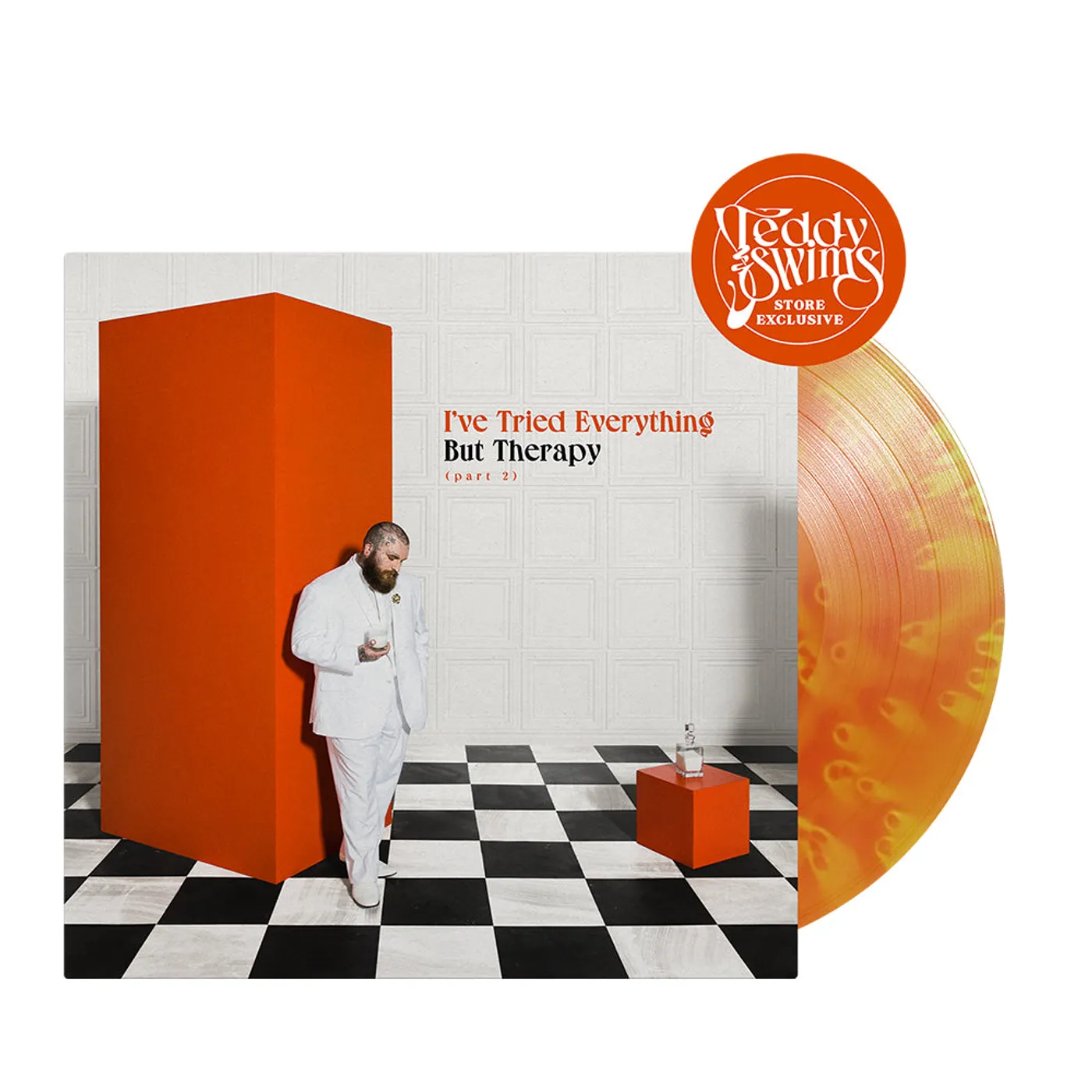 Teddy Swims I've Tried Everything But Therapy (Part 2) Orange Sunset Vinyl LP