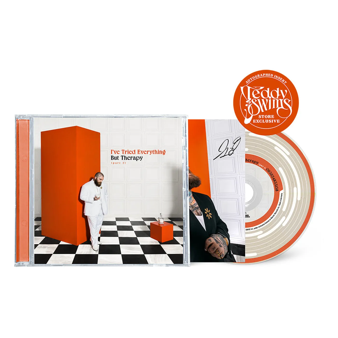 Teddy Swims I've Tried Everything But Therapy (Part 2) Signed CD
