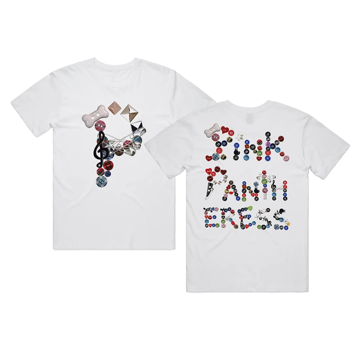 PinkPantheress Buttons T-Shirt White