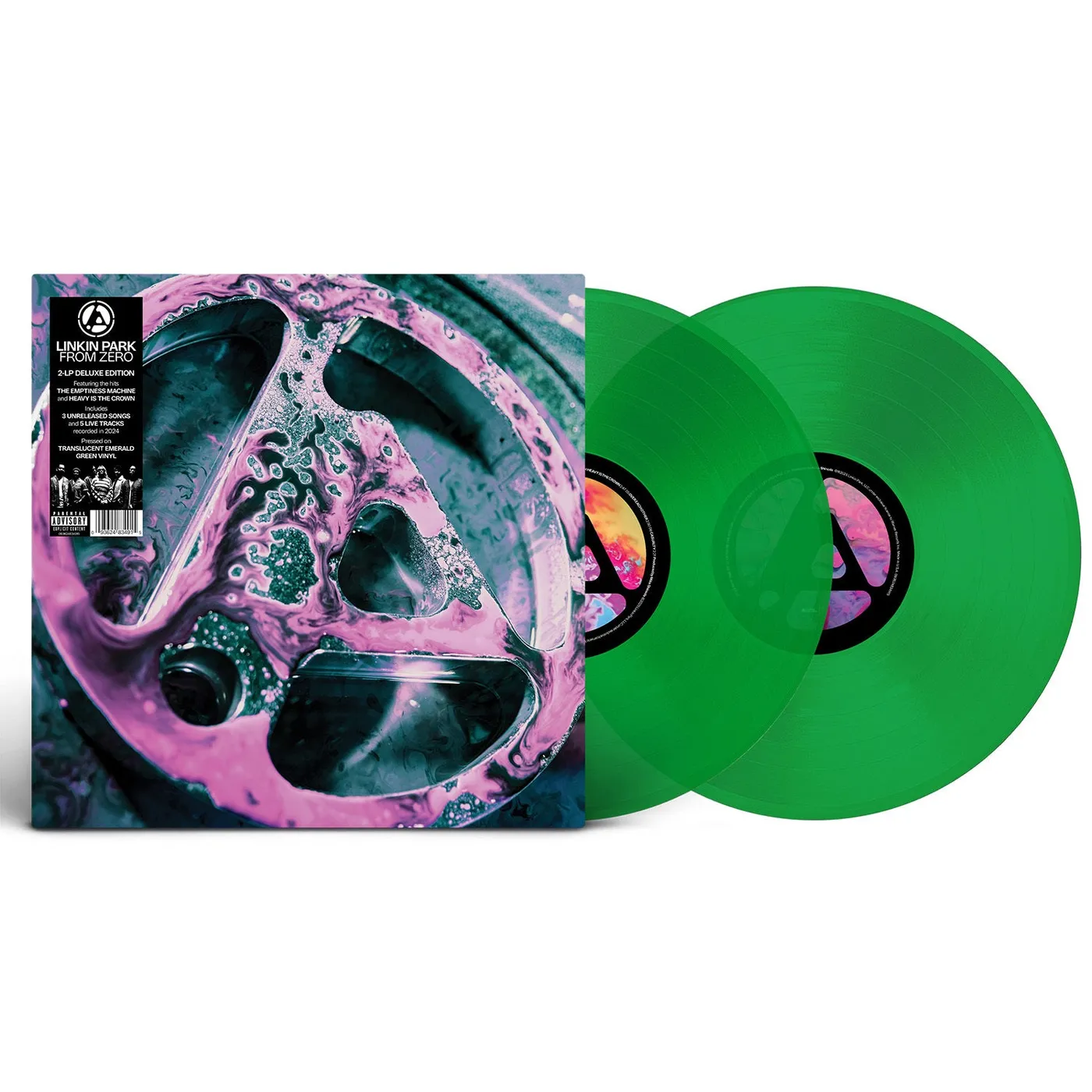 Linkin Park FROM ZERO (DELUXE EDITION) TRANSLUCENT EMERALD GREEN VINYL 2LP