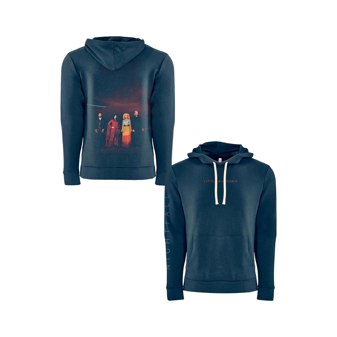 Little Big Town Nightfall Navy Photo Hoodie