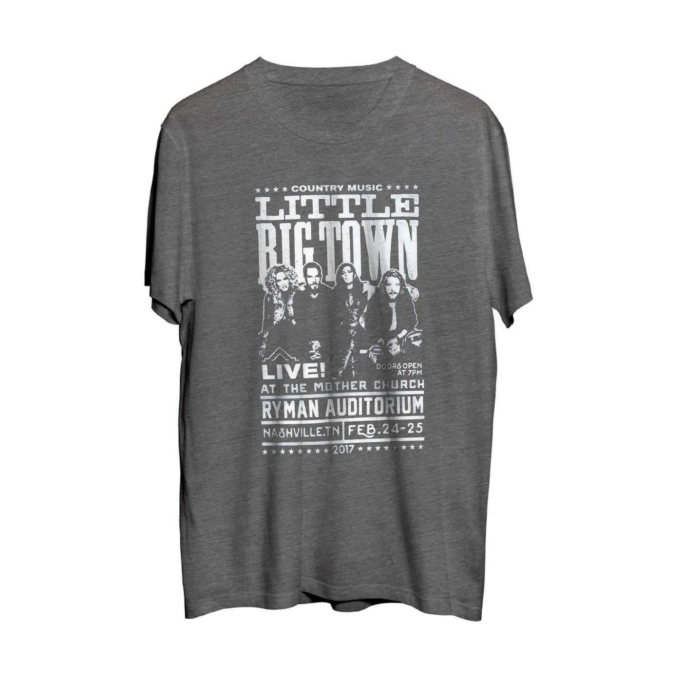 Little Big Town Ryman Auditorium 2017 Heather Grey Event Tee