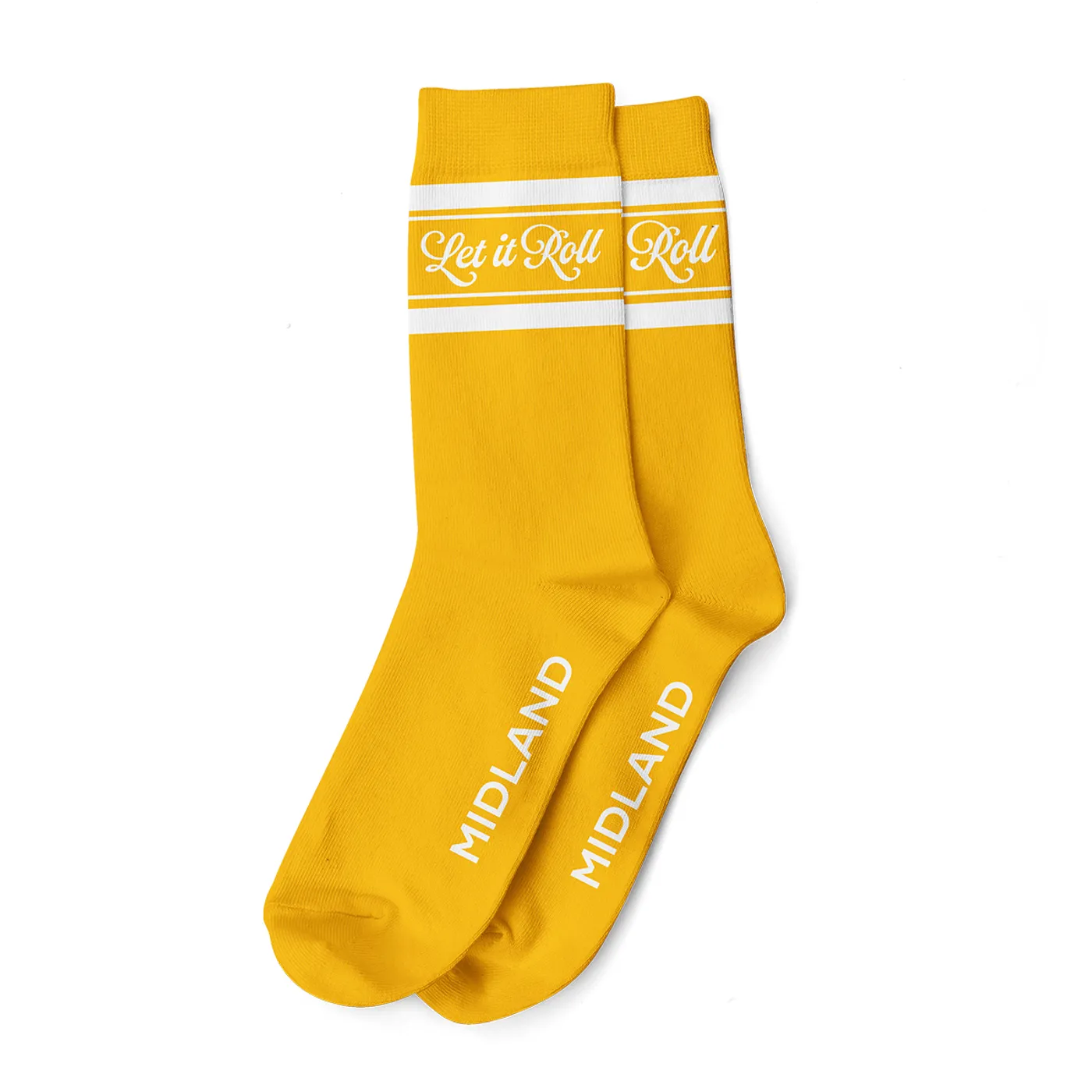 Midland Let It Roll Gold Socks