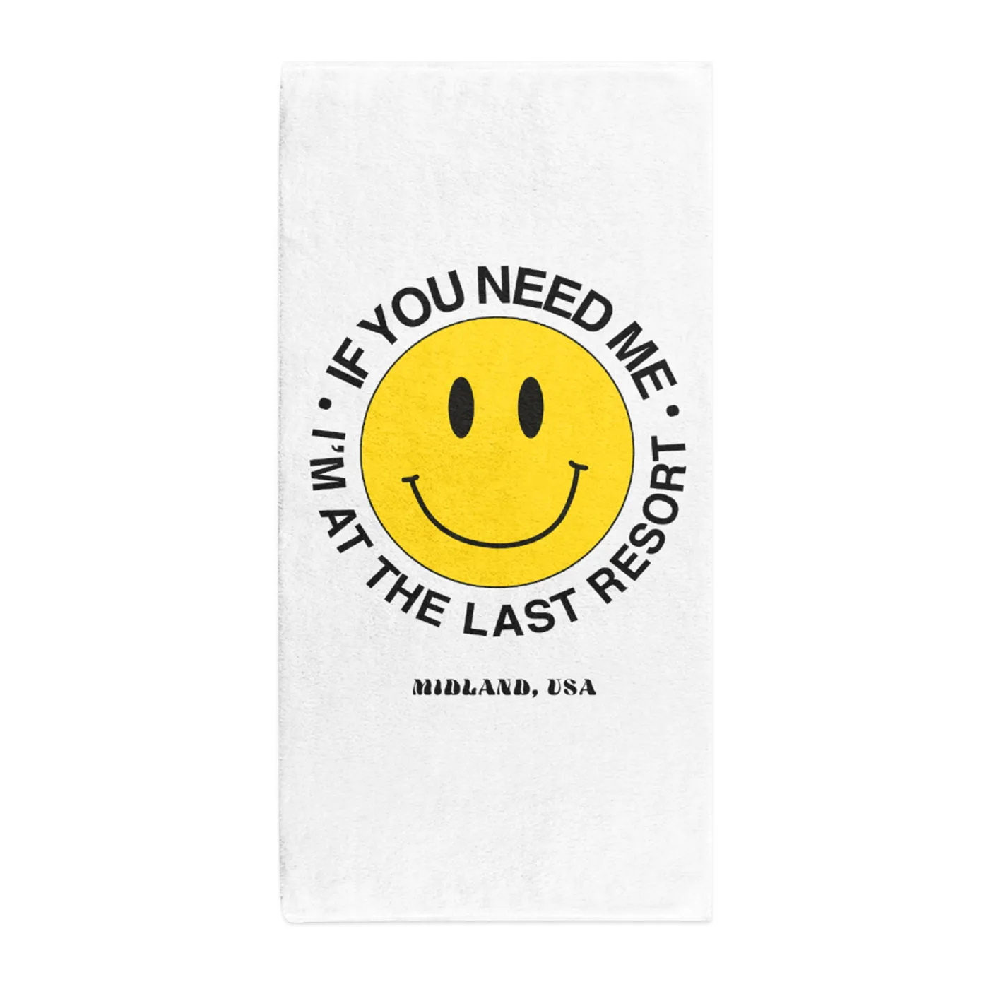 Midland The Last Resort Smiley Towel