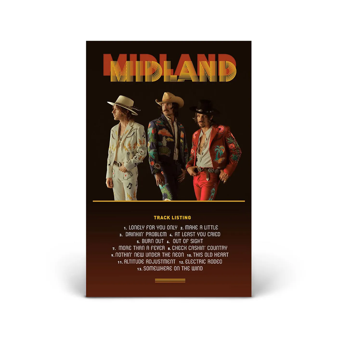 Midland On the Rocks Album Anniversary Signed Lithograph