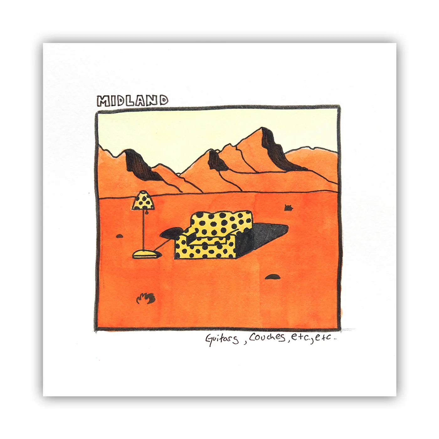 Midland Guitars, Couches, Etc., Etc. Print
