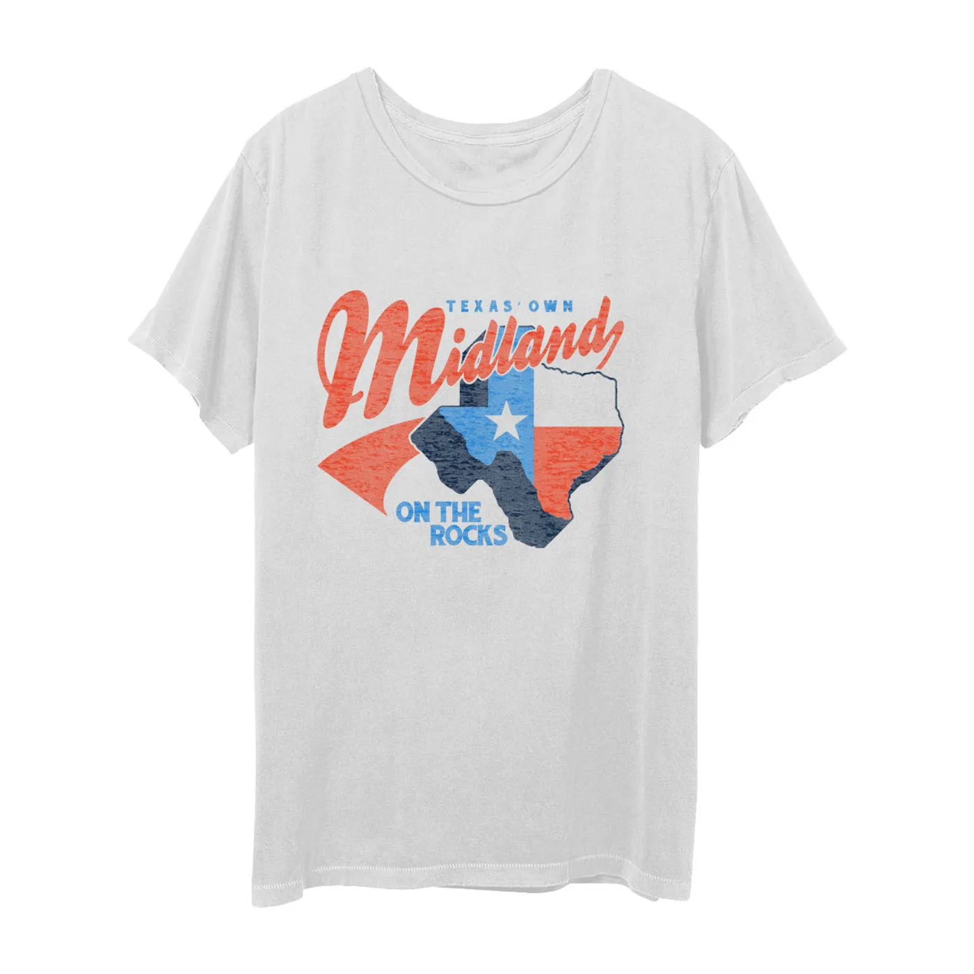 Midland Texas On the Rocks White T-Shirt