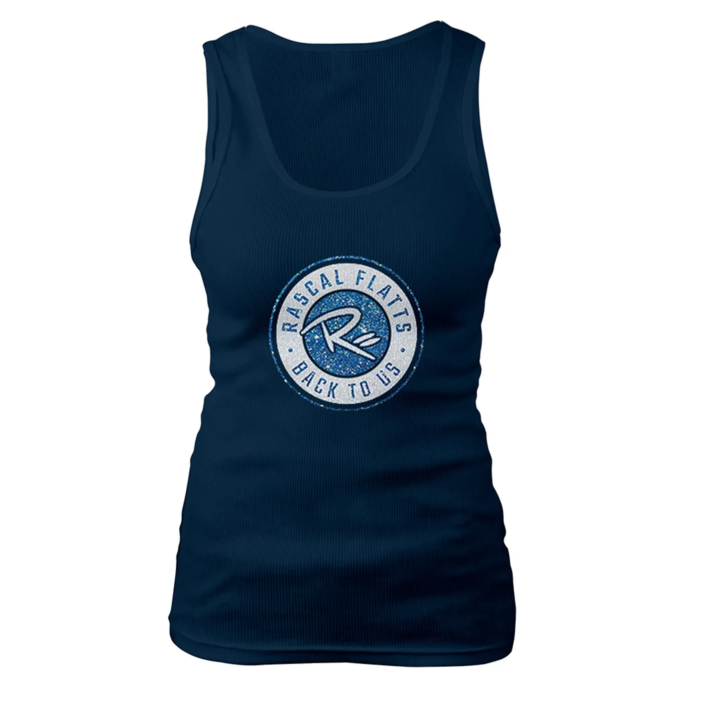 Rascal Flatts Back To Us Navy Tank Top