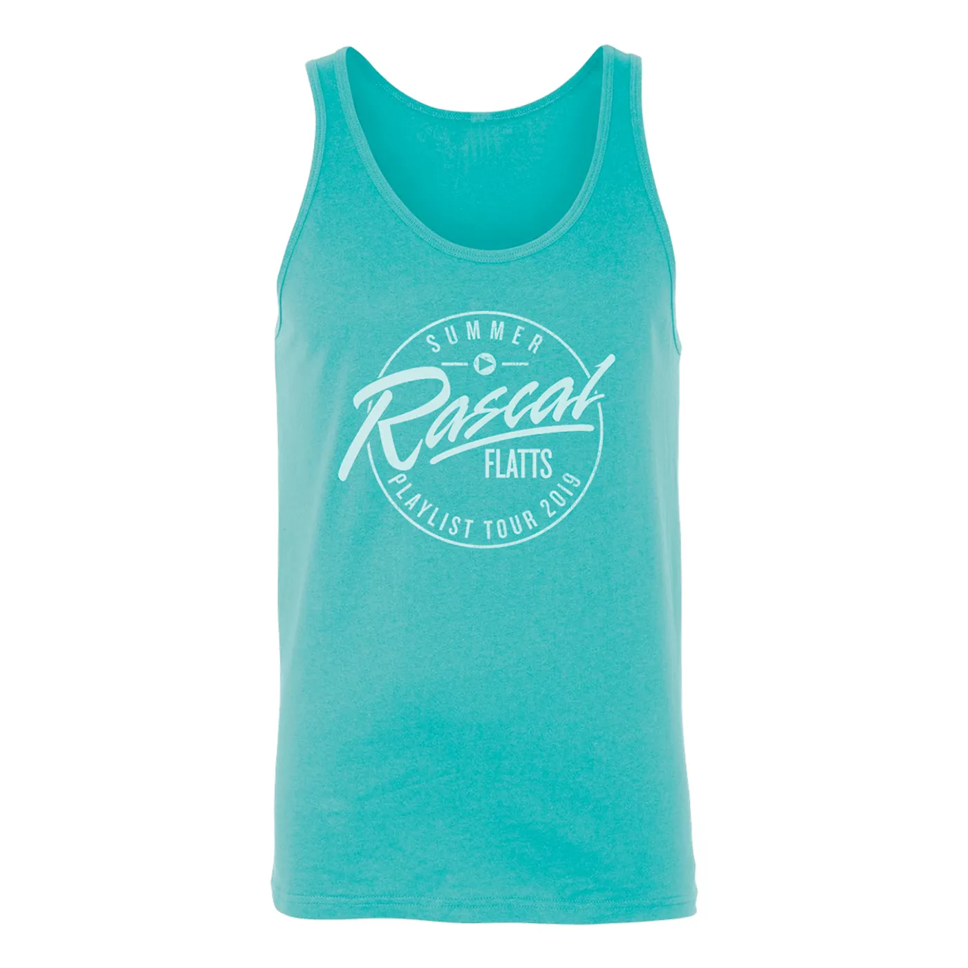 Rascal Flatts Summer Playlist Tour Teal Tank Top