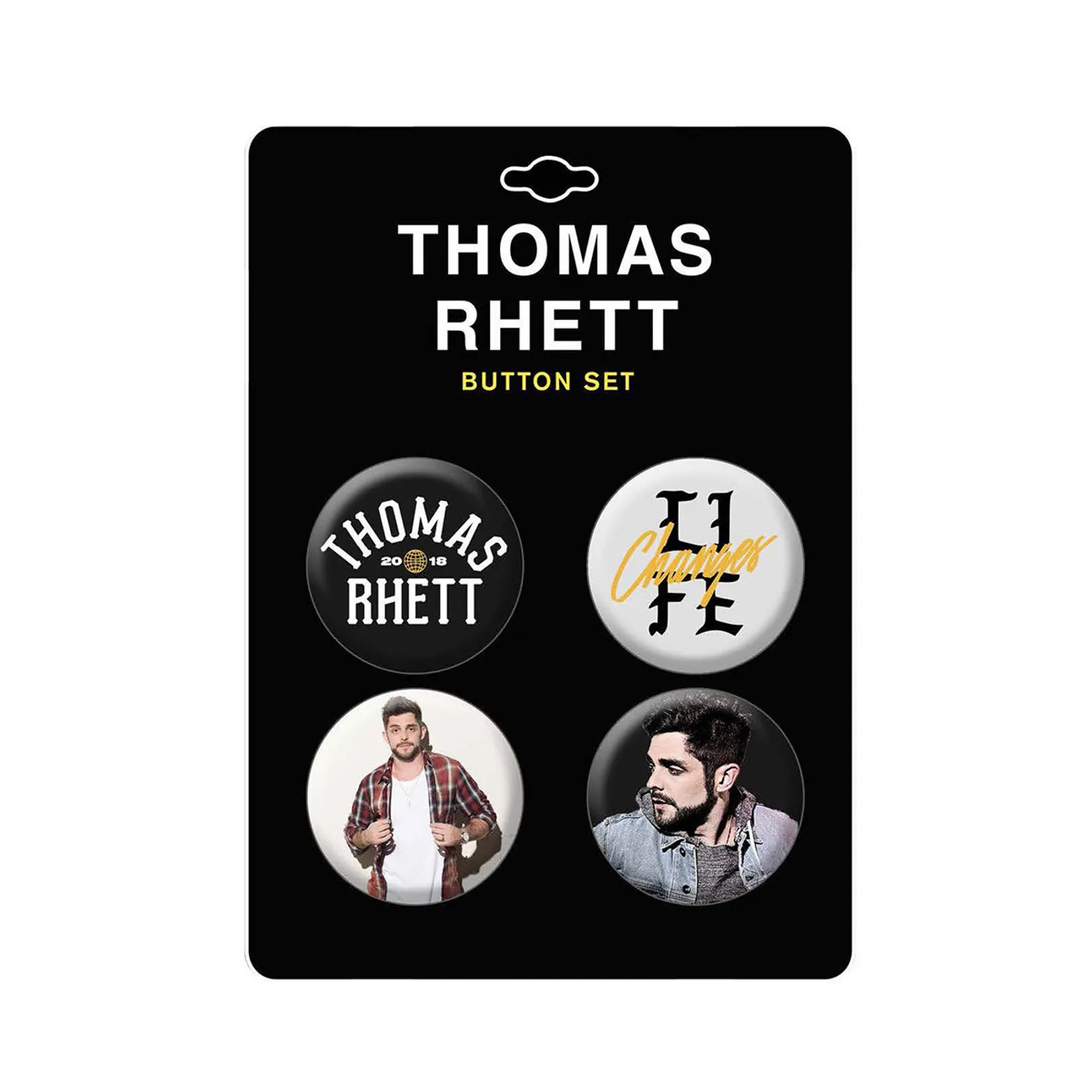 Thomas Rhett TR Life Changes Tour 4-button pack