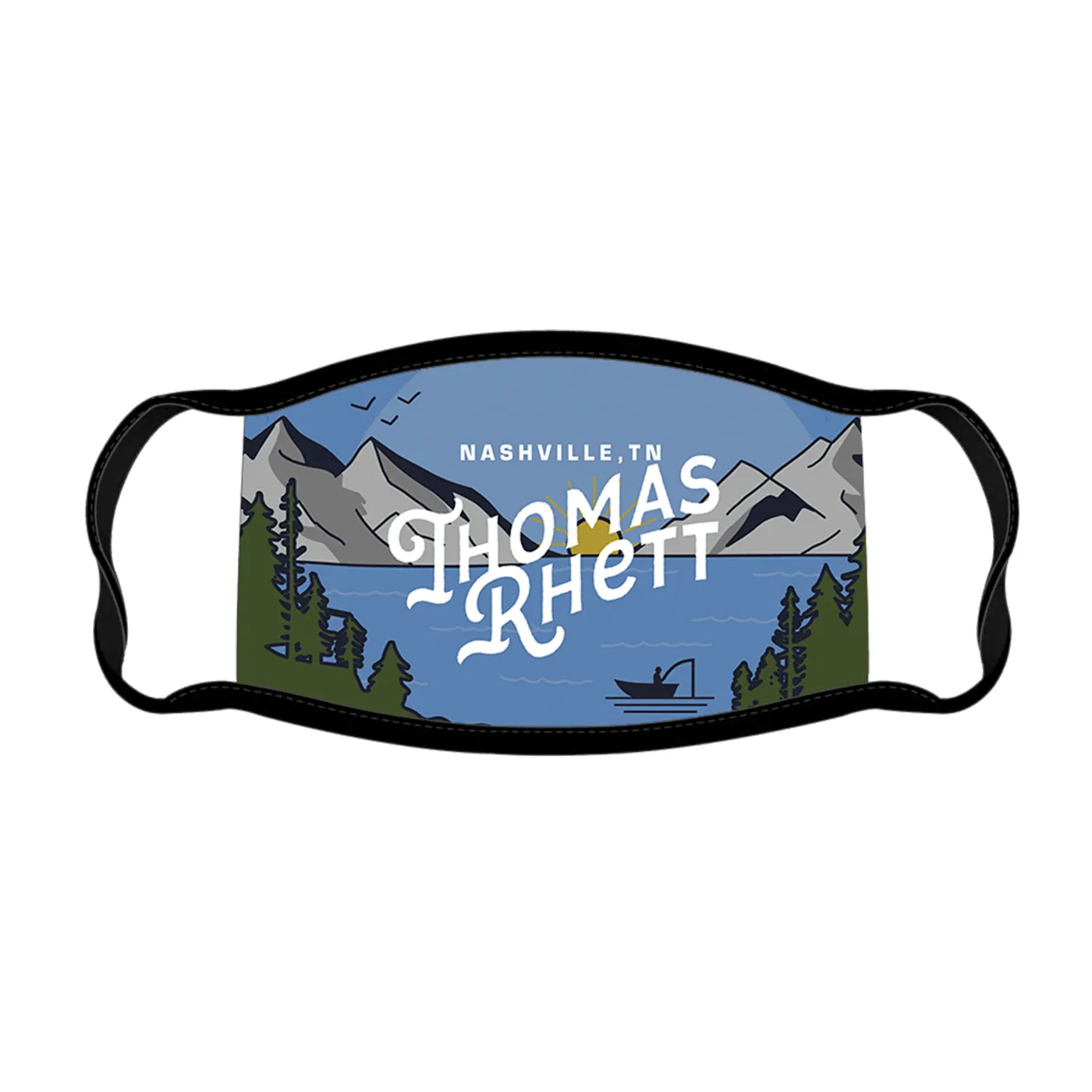 Thomas Rhett Mountain Fishing Face Mask