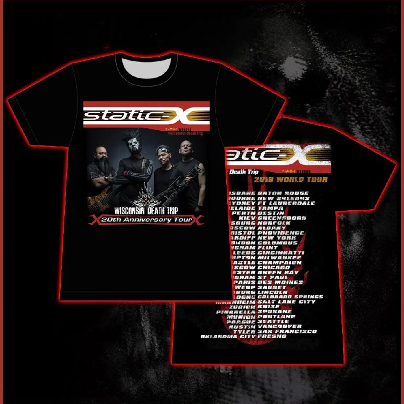 Static-X New Band Photo World Tour Shirt