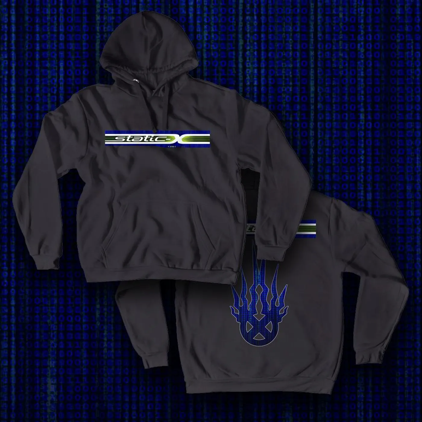 Static-X Blue Shock WDT Hoodies