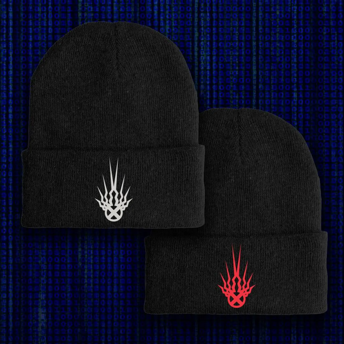 Static-X Shock Symbol Beanies
