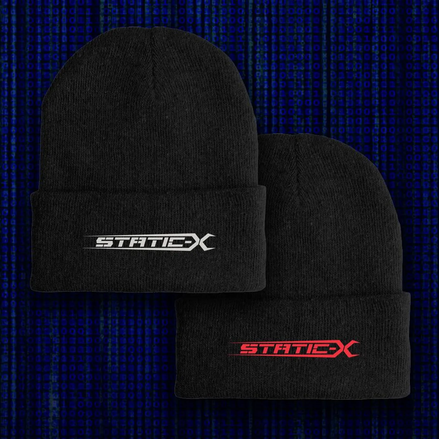 Static-X Logo Beanies