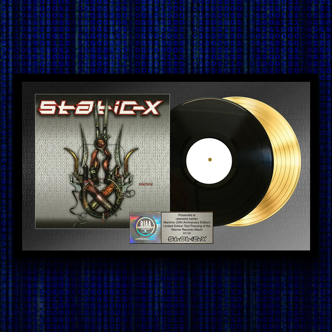 Static-X Machine 20th Anniversary Plaque (Limited Edition)