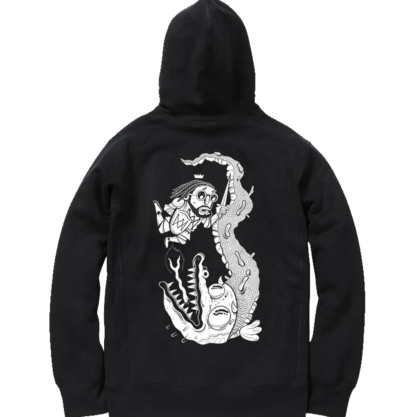 Big K.R.I.T. K.R.I.T. B/W Hoodie (Back Print)