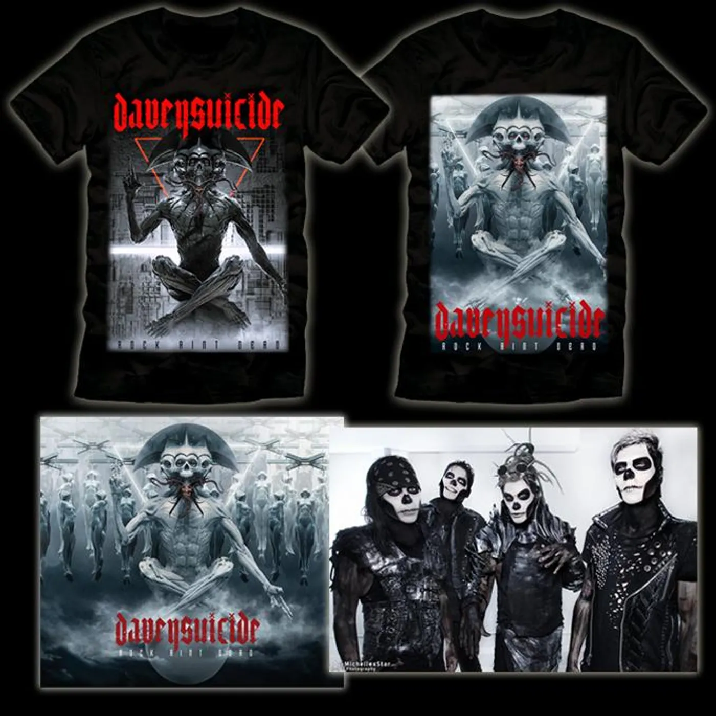 Davey Suicide DOUBLE SHIRT, Signed Poster & Album Bundle *PRE ORDER*