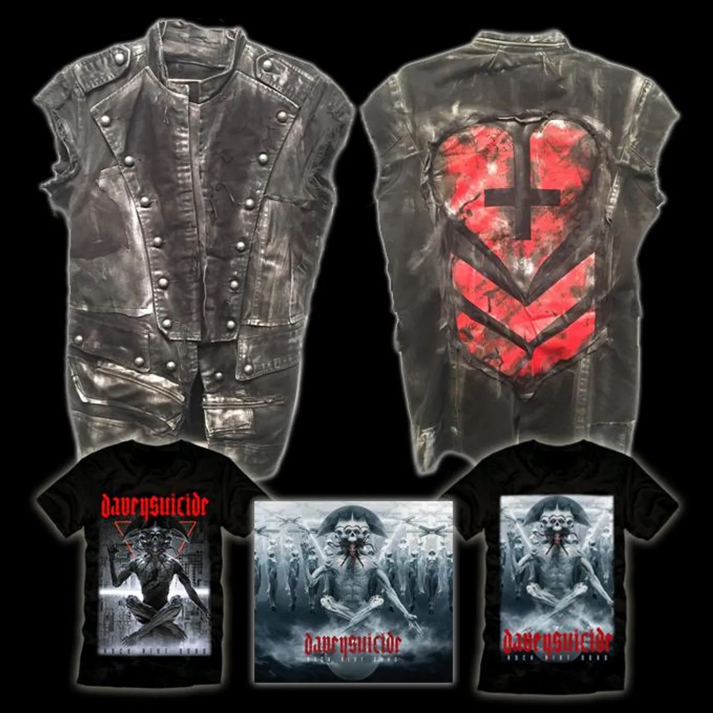 Davey Suicide One-of-a-Kind Vest from "Rock Aint Dead" Music Video ***Stage Worn 2012-2019