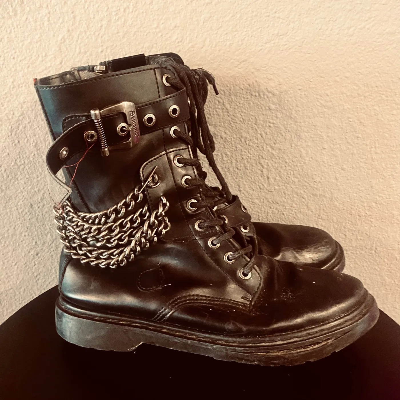 Davey Suicide Boots worn in the "Medicate Me" Music Video & World Wide on Tour 2016-2021