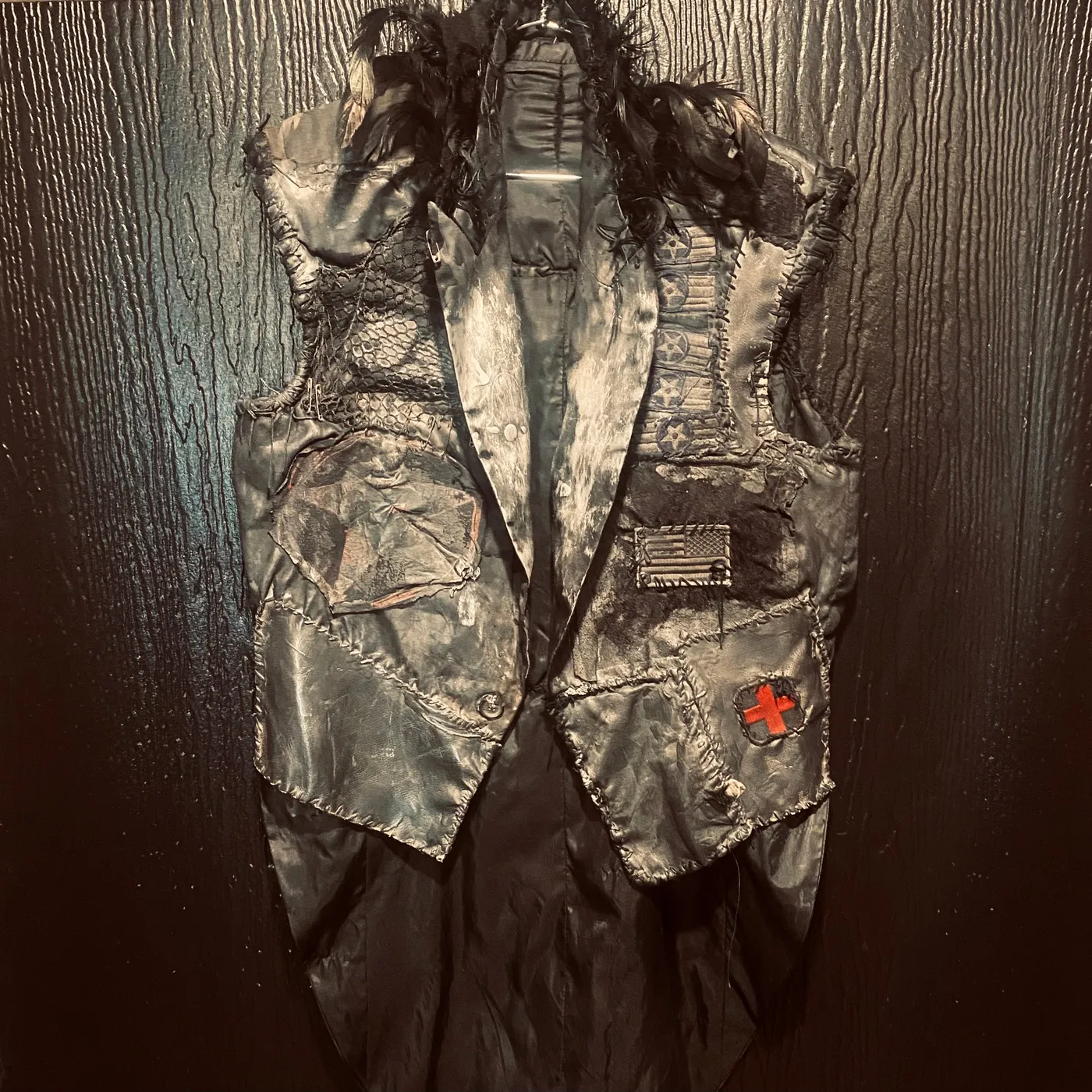 Custom Cross Your Heart Vest As Seen in the "Generation Fuck Star" Music Video. Made & Signed by Davey Suicide