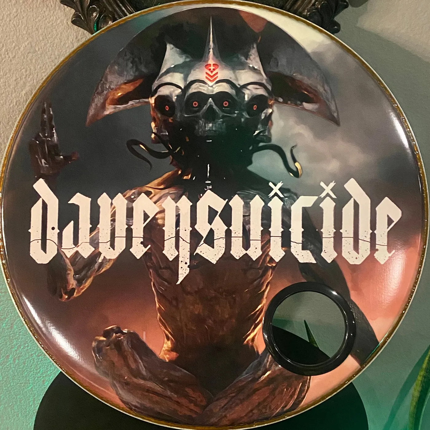 Davey Suicide "The Right to Remain Defiant" Official Tour Drum Head