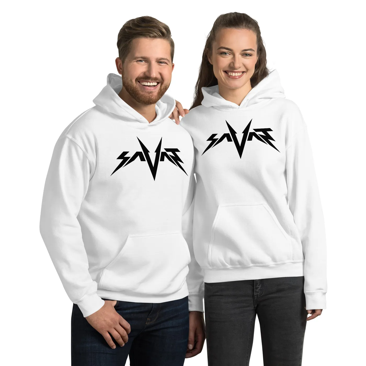 Savant Logo White Hoodie