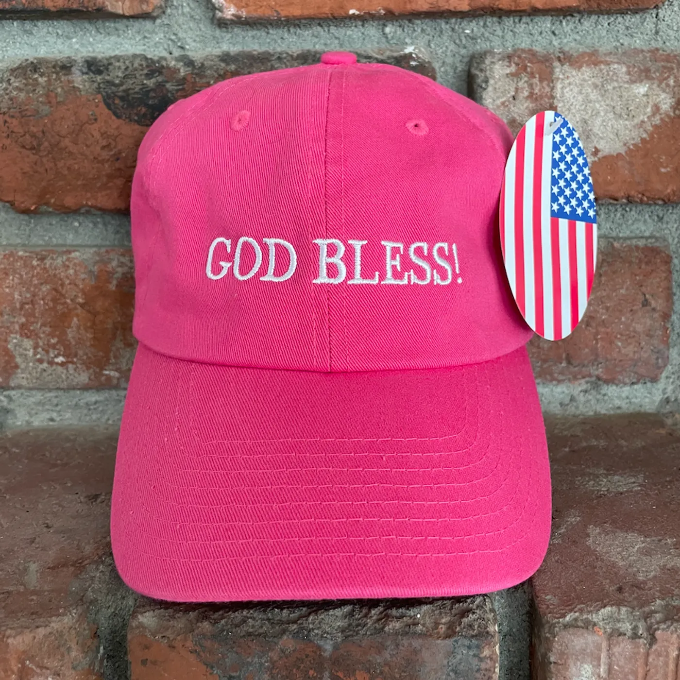 An0maly Pink God Bless! Hat